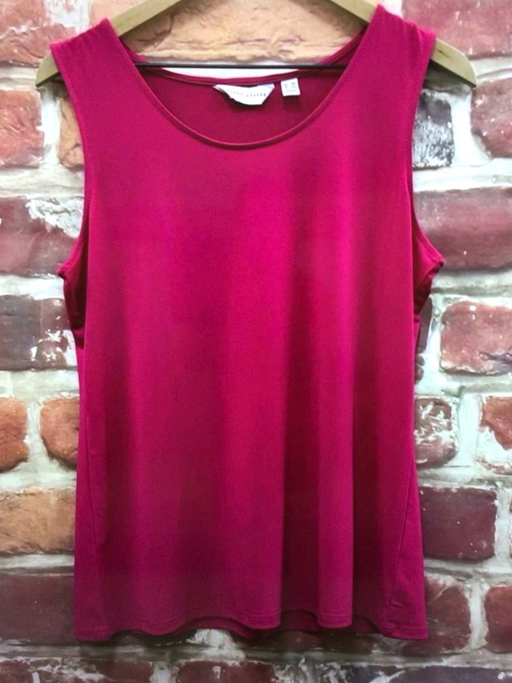 Susan Graver Bright Fuchsia Sleeveless Tank